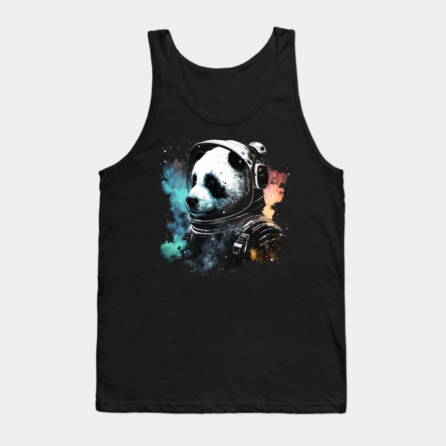 space panda Tank Top by a cat cooking